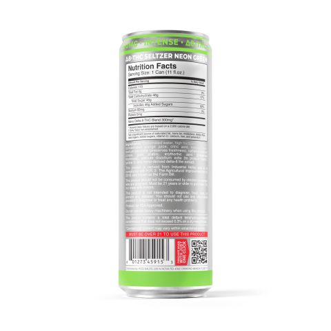 300mg Neon Green THC Seltzer - D8 Nano - Fresh - Thumbnail 7