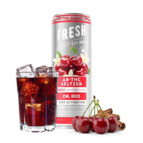 300mg Dr.Red THC Seltzer - D8 Nano - Fresh - Thumbnail 2
