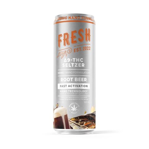 100mg Root Beer THC Seltzer - D9 Nano - Fresh - Thumbnail 1
