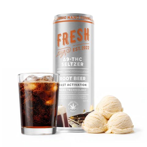 100mg Root Beer THC Seltzer - D9 Nano - Fresh - Thumbnail 2