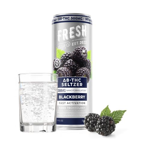 300mg Blackberry THC Seltzer - D8 Nano - Fresh - Thumbnail 2