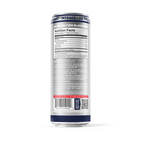 300mg Blackberry THC Seltzer - D8 Nano - Fresh - Thumbnail 7