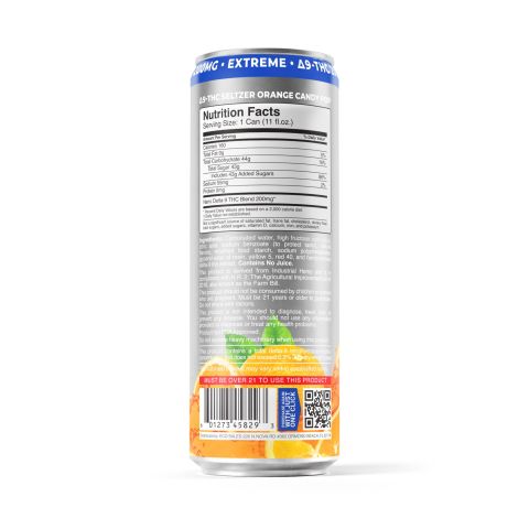 200mg Orange Candy Pop THC Seltzer - D9 Nano - Fresh - Thumbnail 7