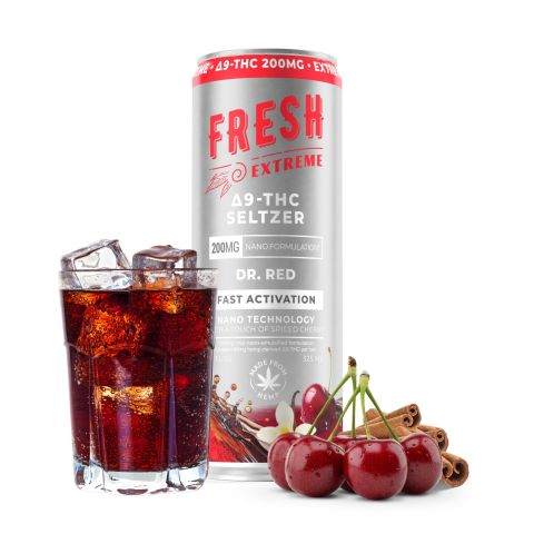 200mg Dr.Red THC Seltzer - D9 Nano - Fresh - Thumbnail 2