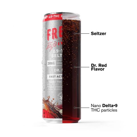 200mg Dr.Red THC Seltzer - D9 Nano - Fresh - Thumbnail 3