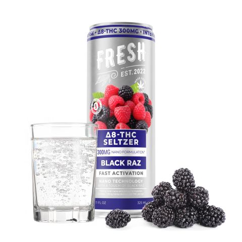 300mg Black Raz THC Seltzer - D8 Nano - Fresh - Thumbnail 2