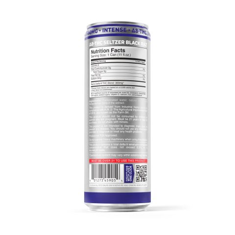 300mg Black Raz THC Seltzer - D8 Nano - Fresh - Thumbnail 7