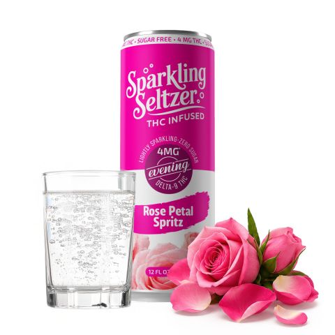 4mg Rose Petal Spritz THC Seltzer - Delta 9 - Fresh - Thumbnail 1