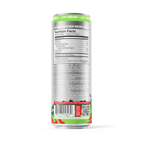 200mg Neon Green THC Seltzer - D9 Nano - Fresh - Thumbnail 7