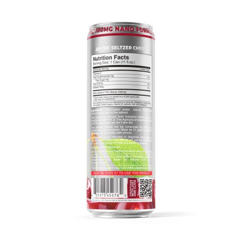 100mg Cherry THC Seltzer - D9 Nano - Fresh - Thumbnail 7