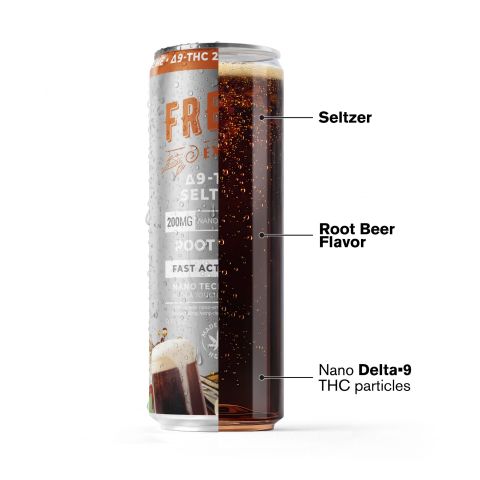 200mg Root Beer THC Seltzer - D9 Nano - Fresh - Thumbnail 3