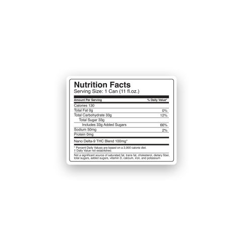 100mg Ginger Ale THC Seltzer - D9 Nano - Fresh - Thumbnail 8