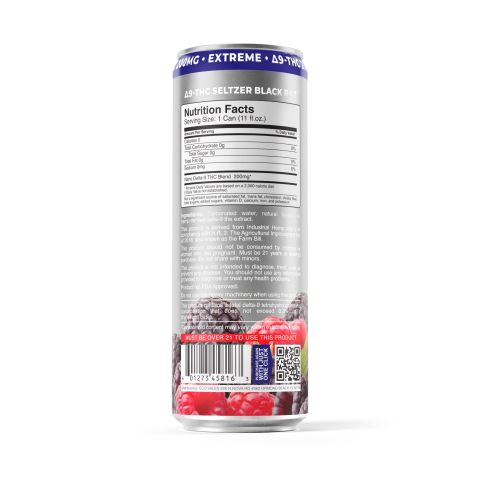 200mg Black Raz THC Seltzer - D9 Nano - Fresh - Thumbnail 7