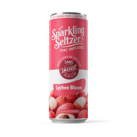 5mg Lychee Bloom THC Seltzer - Delta 9 - Fresh - Thumbnail 2