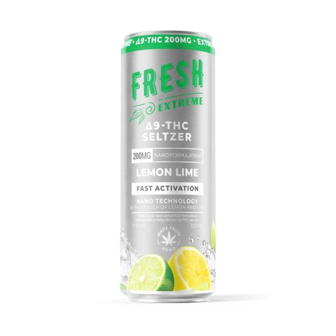 200mg Lemon Lime THC Seltzer - D9 Nano - Fresh - Thumbnail 1