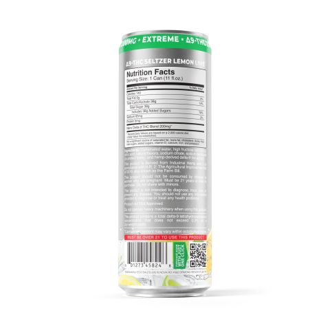 200mg Lemon Lime THC Seltzer - D9 Nano - Fresh - Thumbnail 7